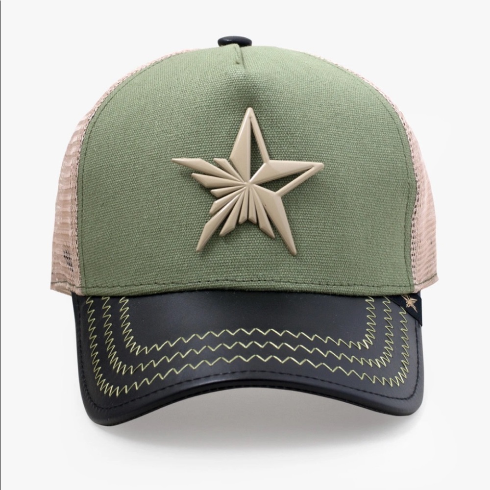 Star Beige Trucker Hat